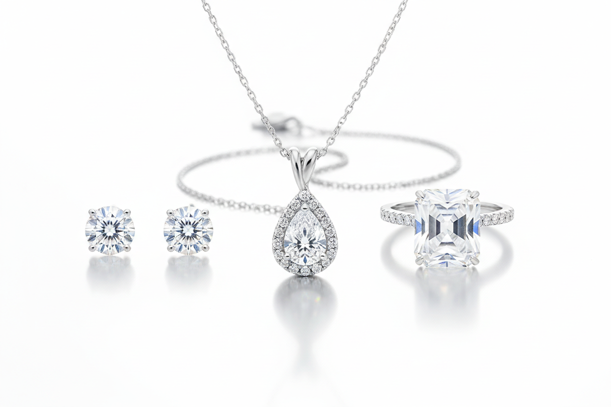 diamond jewelry white background image